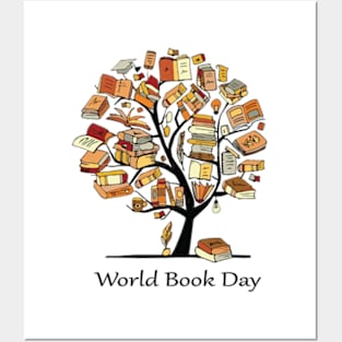 World Book Day Funny Bookworm Posters and Art